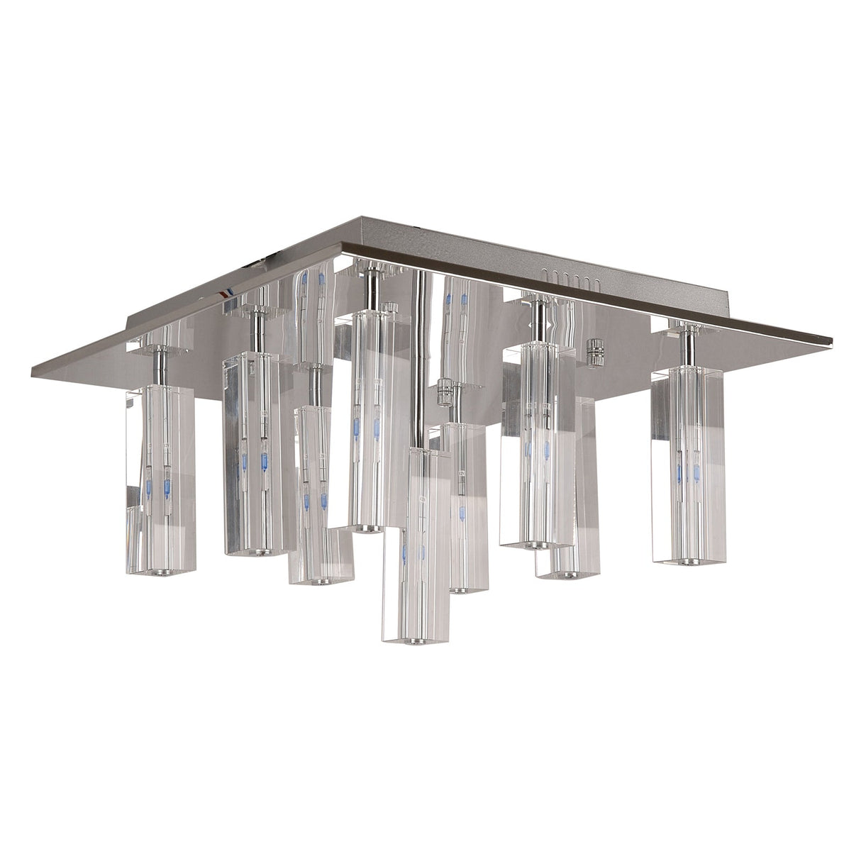 CUBO 9 Light Crystal Flush Pendant by VM Lighting