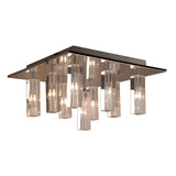 CUBO 9 Light Crystal Flush Pendant by VM Lighting