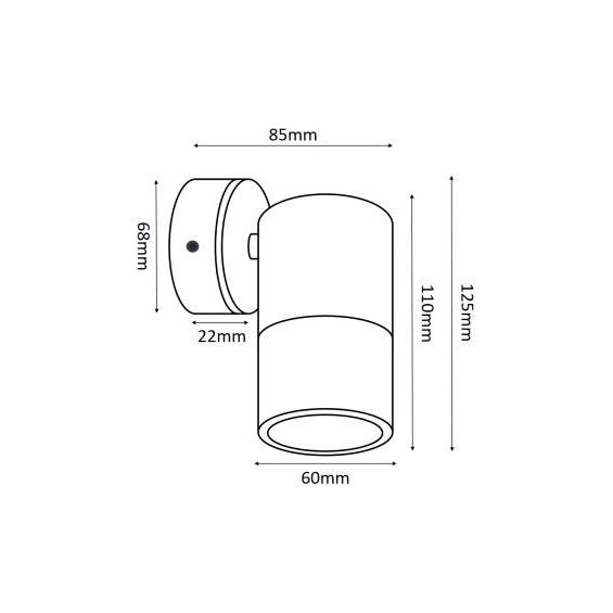 3A Fixed Down Outdoor Wall Pillar Light Solid Copper 2114