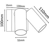 3A Led Double Spotlight With Sensor