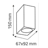 3A Lighting Square Up/Down Wall Pillar Light ST5025