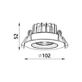 3A DL9416 10W COB Gimlbe Downlight