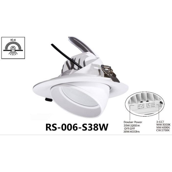 3A 38W LED ROUND SHOP LIGHT