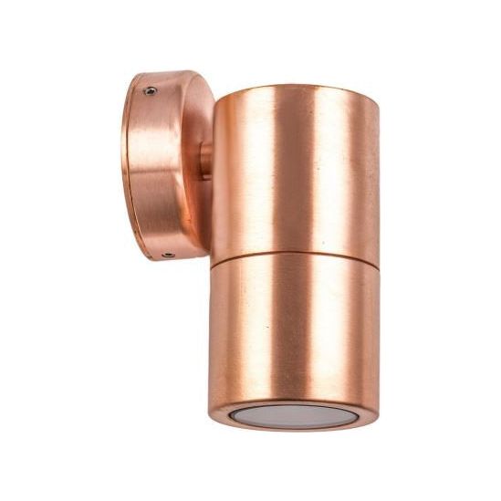 3A Fixed Down Outdoor Wall Pillar Light Solid Copper 2114