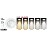 PHL10D Dome Five Colours LED Gimble Downlight