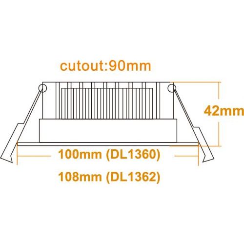 3A DL1362 13W Samsung Chip Tri-Colour LED Downlight