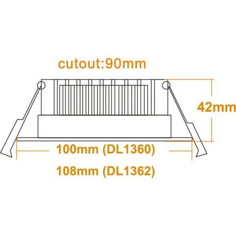 3A DL1362 13W Samsung Chip Tri-Colour LED Downlight