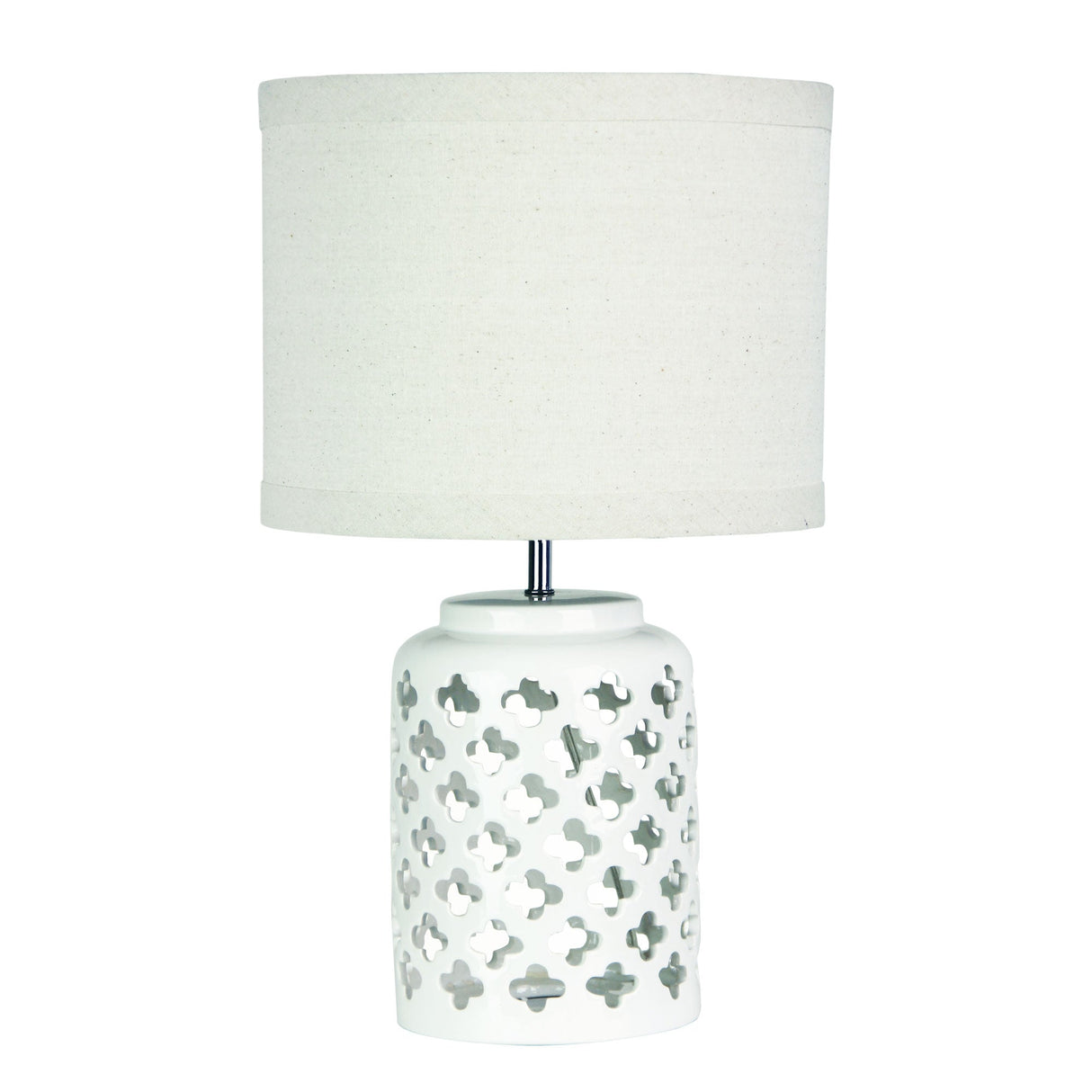 Oriel Lighting CASBAH Moorish Cut Ceramic Table Lamp