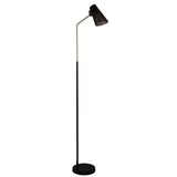 Oriel Lighting PERFO FLOOR LAMP BLACK & BRASS FLOOR LAMP