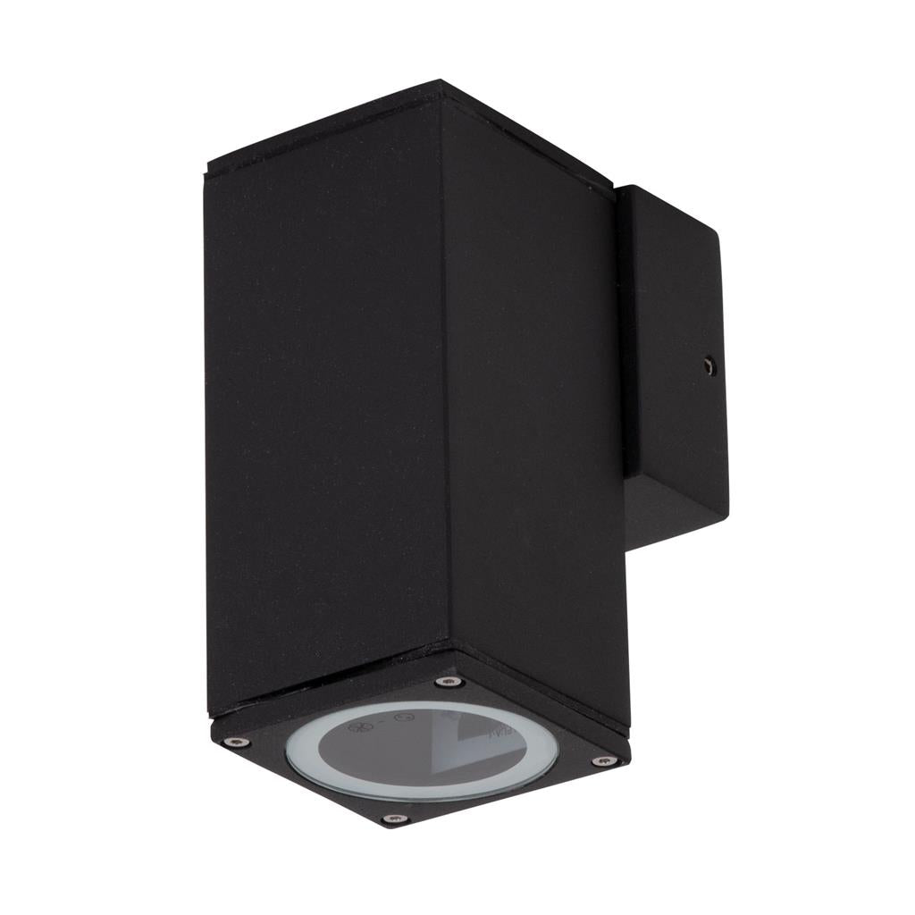 Domus ALPHA-1 Down Only LED GU10 Exterior Wall Light - Textured Black