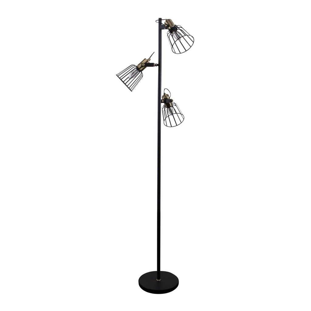 Domus ASHLEY-3FL 3 LIGHT CAGE FLOOR LAMP 240V