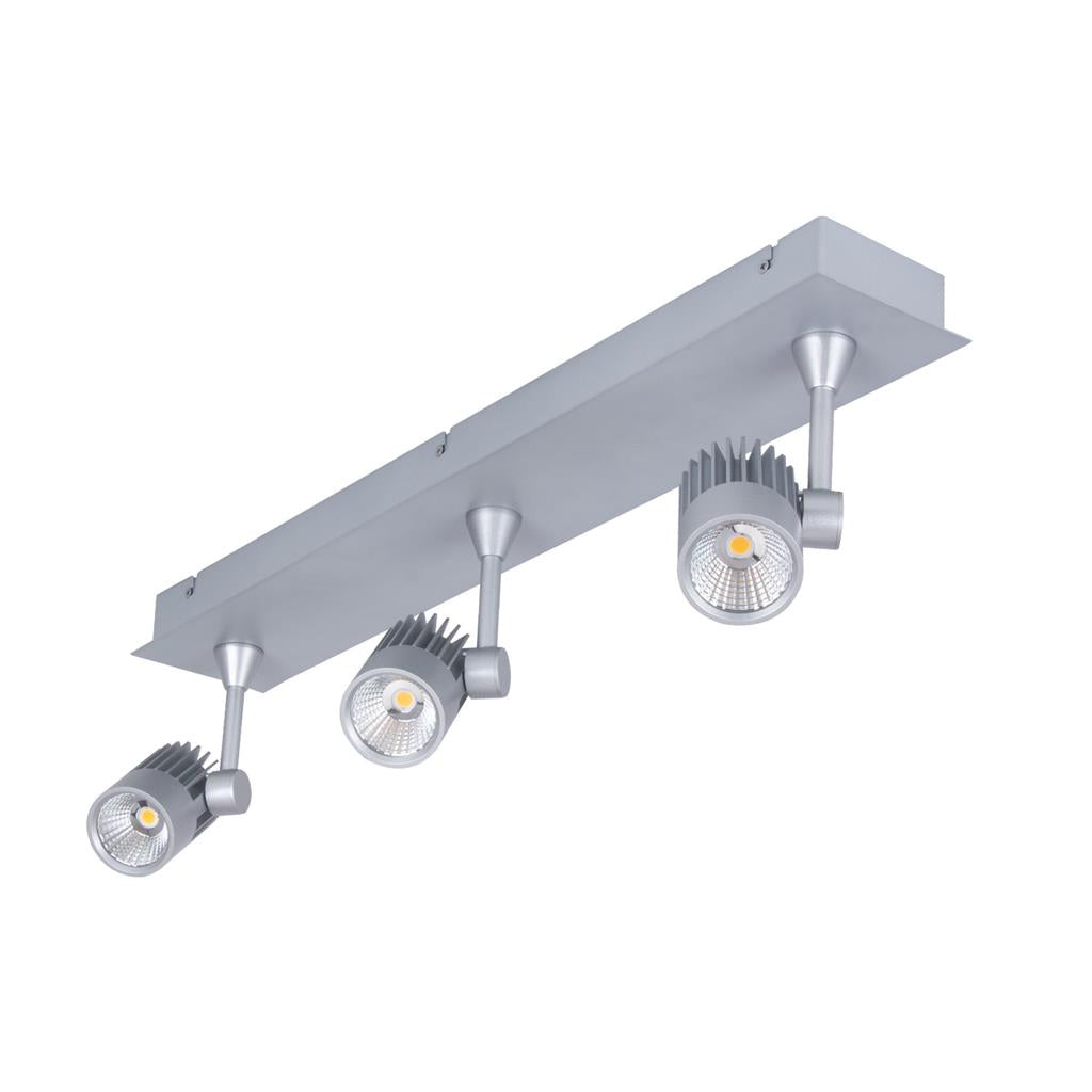 Domus JET-3B 3 x 10W LED Spotlight Bar Silver