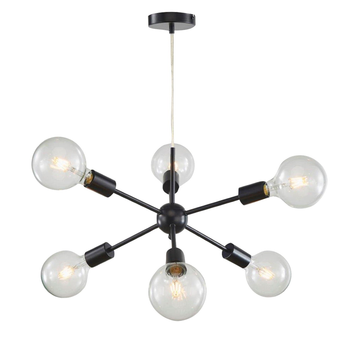 Oriel Lighting SPUTNIK.6 6-light Groovy Satellite Pendant