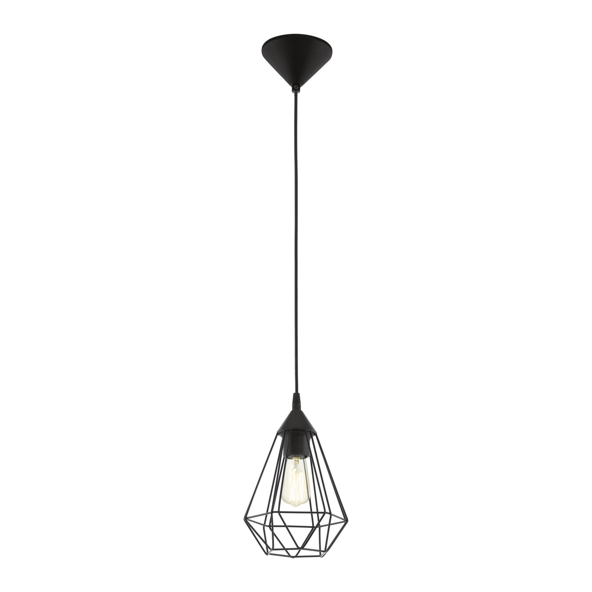 Eglo Lighting TARBES pendant light LED filament globes Black