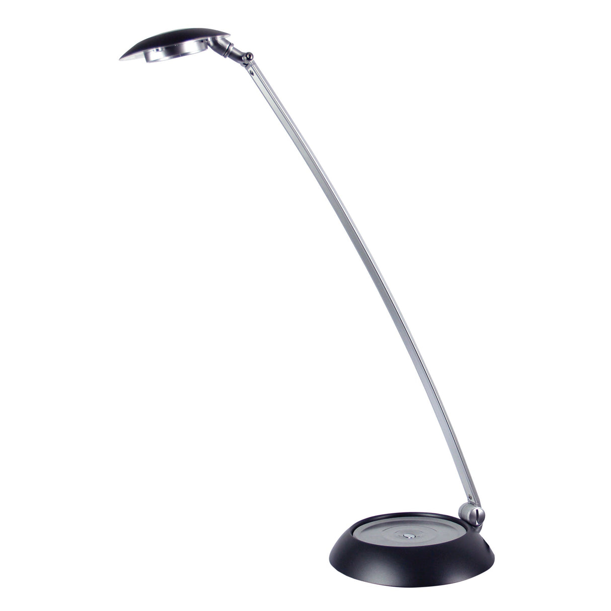 Oriel Lighting TECHNO LED 2-tone Silver 6w LED Touch Lamp