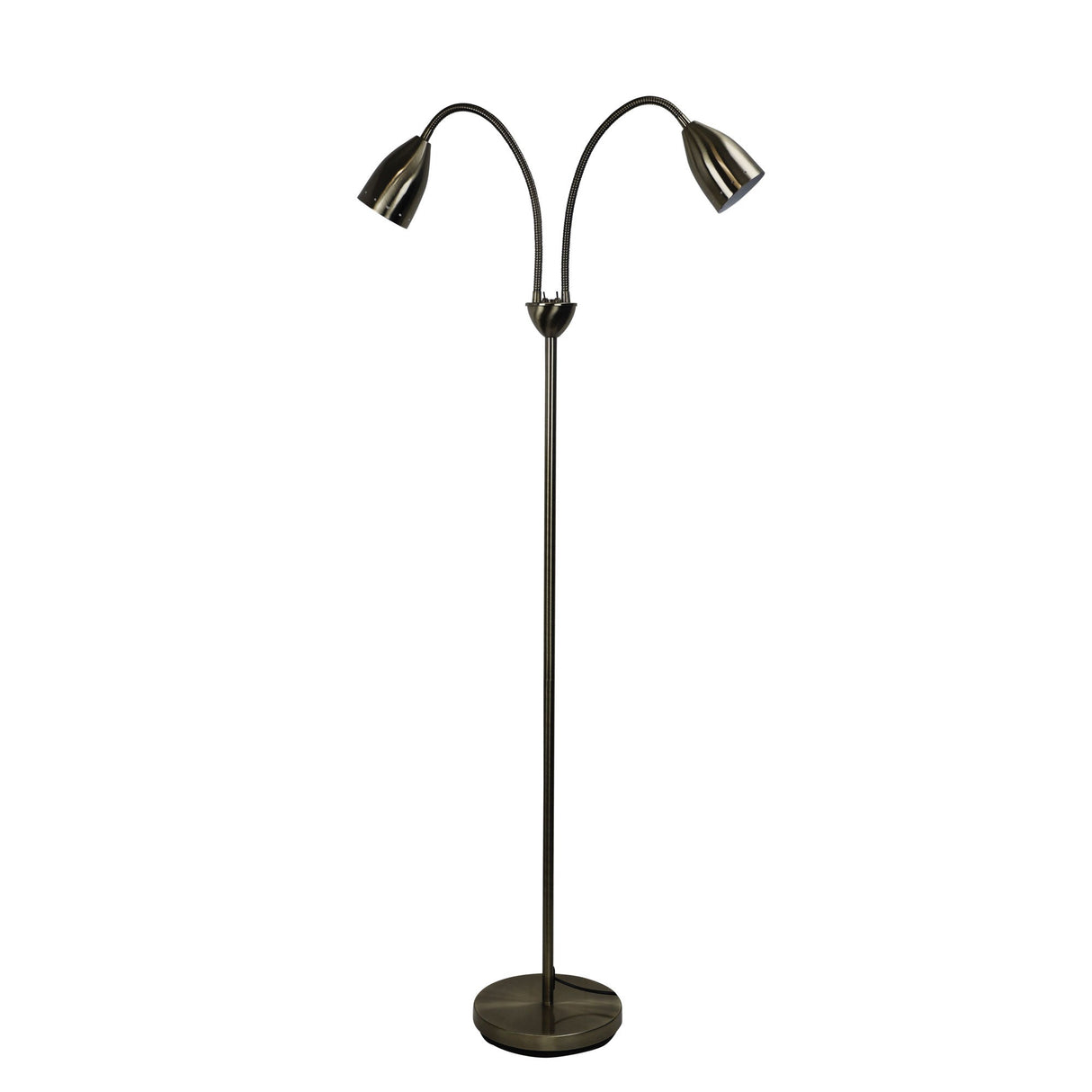 Oriel Lighting STAN mid-century styled twin floor lamp