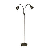 Oriel Lighting STAN mid-century styled twin floor lamp