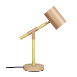 Oriel Lighting LUDO LED Pink Scandi Timber and Pink Task Lamp