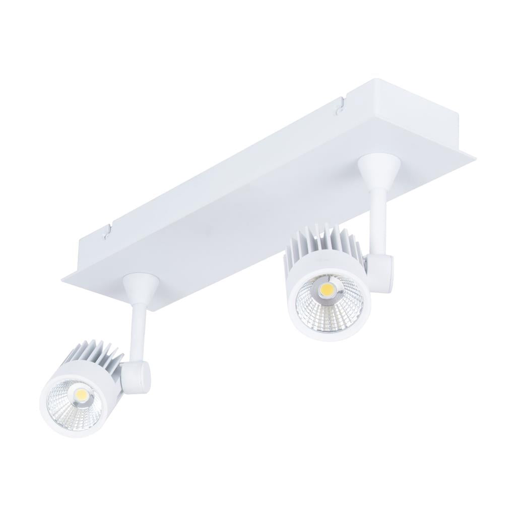 Domus JET-2B 2 x 10W LED Spotlight Bar White