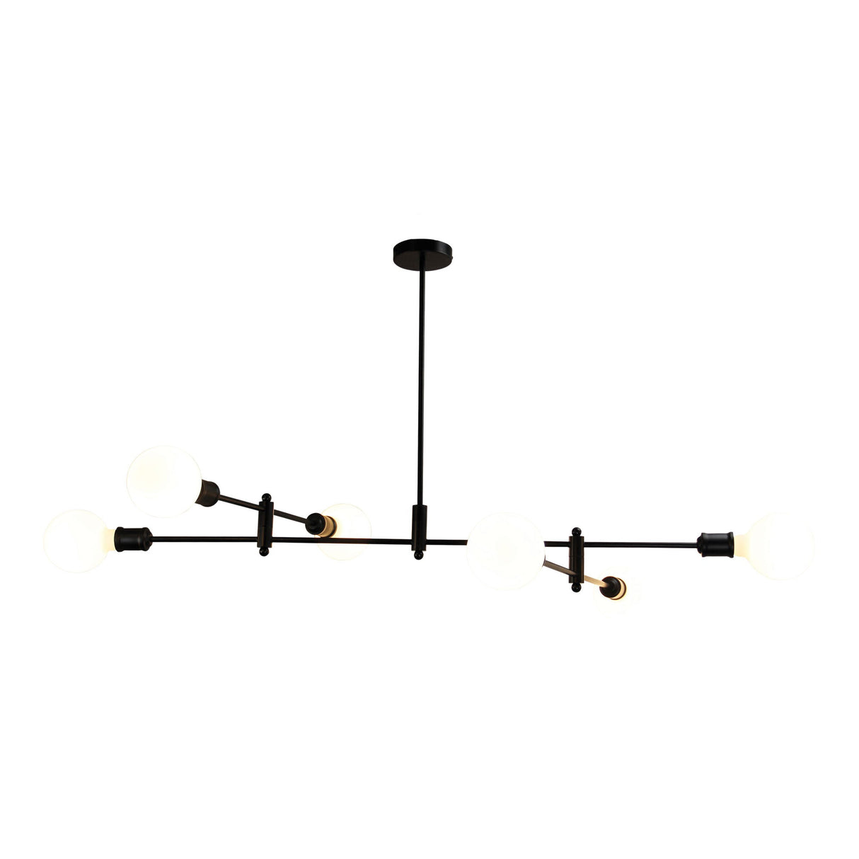 Oriel Lighting EPPING 120cm Adjustable Globe Pendant Black