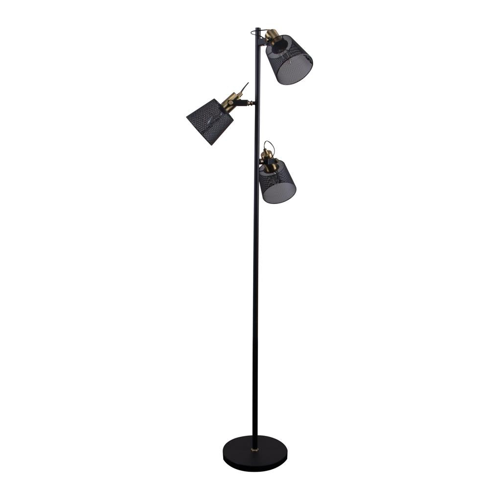 Domus RUSTICA-3FL 3 LIGHT CAGE FLOOR LAMP 240V