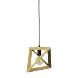 Oriel Lighting TRAP II Geometric Scandi Timber Pendant