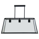 Oriel Lighting EATON 70 3-light 70cm Urban Retro Pendant Black