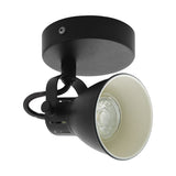 Eglo Lighting SERAS 2 spot black steel and includes neutral white