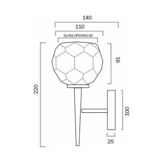 Telbix Zaha Wall Lamp