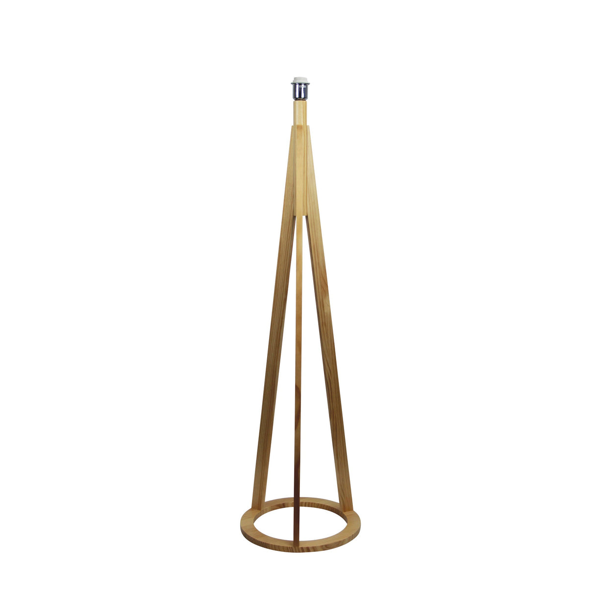 Oriel Lighting STABB FLOOR LAMP Natural Timber base only E27