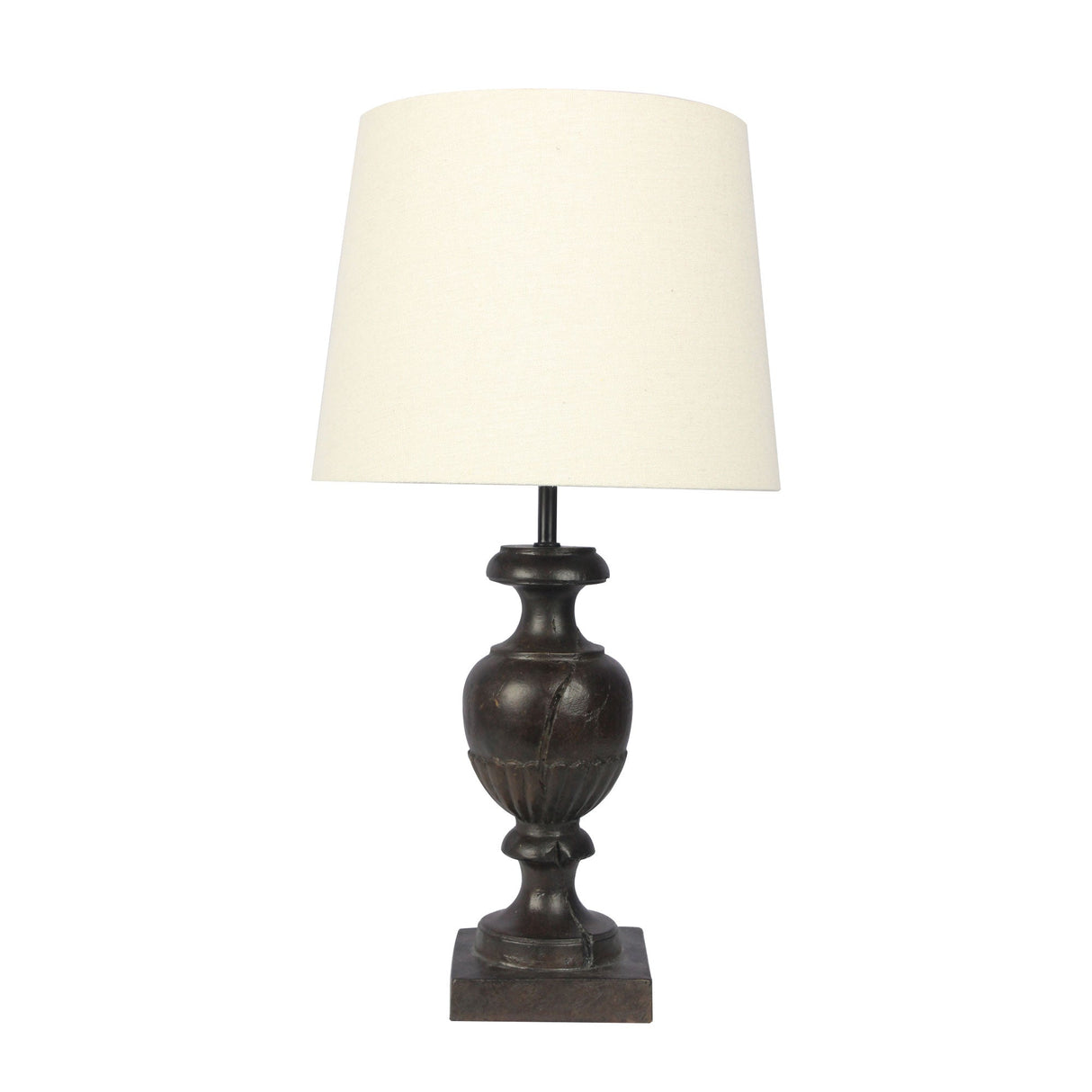 Oriel Lighting CADIZ TABLE LAMP Complete Resin Brown