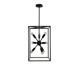 Oriel Lighting GEORGETOWN.35 Designer Box Pendant with Exposed Globes Black