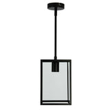 Oriel Lighting  EATON 17 Boxey Urban Retro 18cm Pendant Black