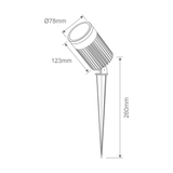 Domus ZOOM-PRO 30W 12/24V DC GARDEN SPIKE