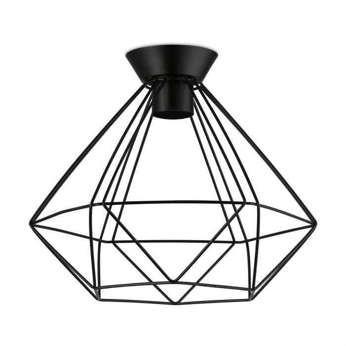 Eglo Lighting Tarbes DIY 60W E27 Black Large Ceiling Light