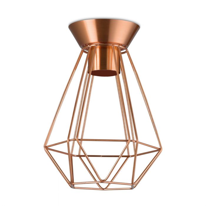 Eglo Lighting Tarbes DIY 60W E27 Copper Small Ceiling Light