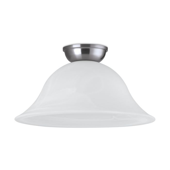 Eglo Lighting Murcia DIY 60W Alabaster/Satin Nickel Large Ceiling Light