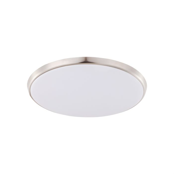 Eglo Lighting Ollie Oyster 12W Led Satin Nickel 250mm Ceiling Light