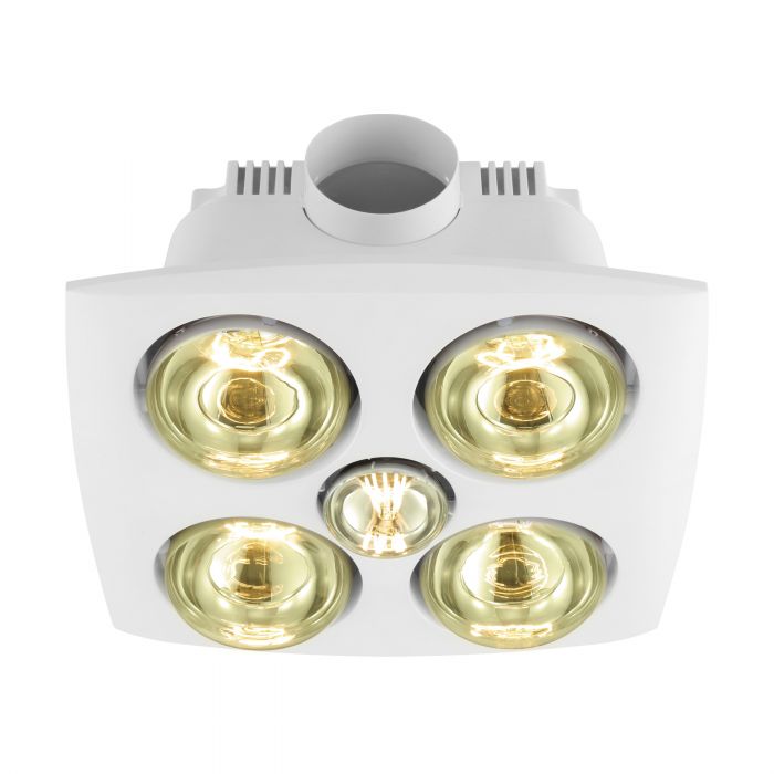 Eglo VESUVIUS Bathroom Heater & Light with 4 Heat Lamp