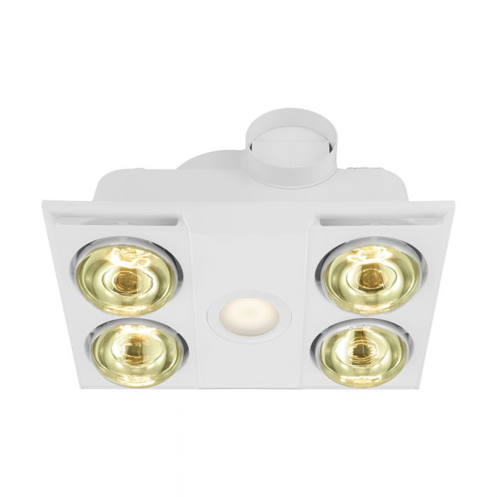 Eglo HEATFLOW Bathroom Heater & Light with 4 Heat Lamp