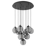 Eglo Lighting ARISCANI pendant light black vaporised glass