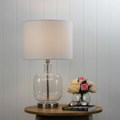 Oriel Lighting ELISE TABLE LAMP Complete Glass