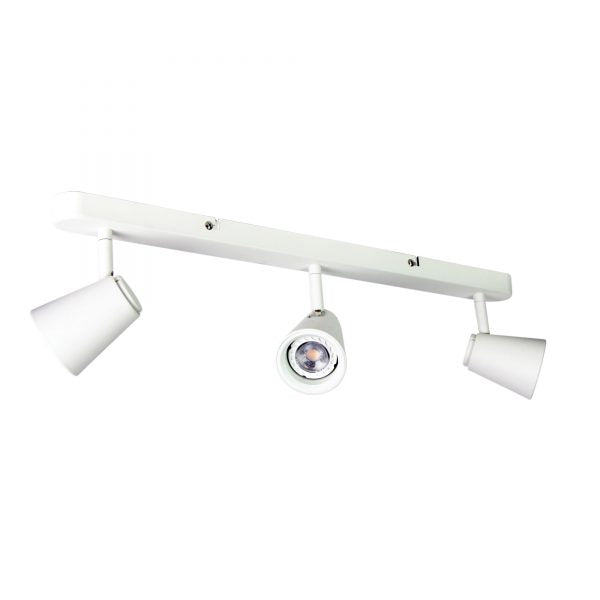 Oriel Lighting ZOOM 3 LIGHT BAR White LED Ready GU10 Spotlight