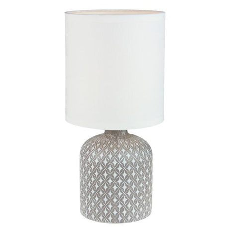 Oriel Lighting Vera ceramic base complete with shade.