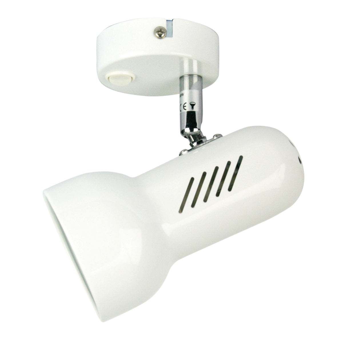 Oriel Lighting PROFILE 1 LIGHT White Spotlight with Switch