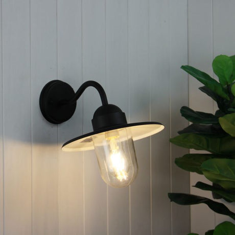 Oriel Lighting ALLEY Retro Angled Outdoor Wall Light