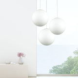 Oriel Lighting PHASE 30 White Acrylic Sphere Pendant