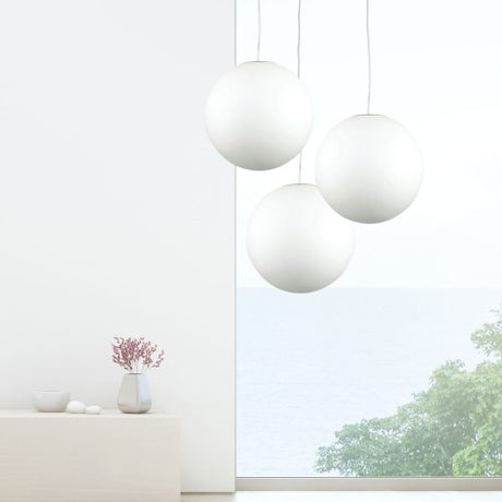 Oriel Lighting PHASE 30 White Acrylic Sphere Pendant