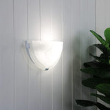 Oriel Lighting REMO WALL Alabaster Glass Wall Light with Clips