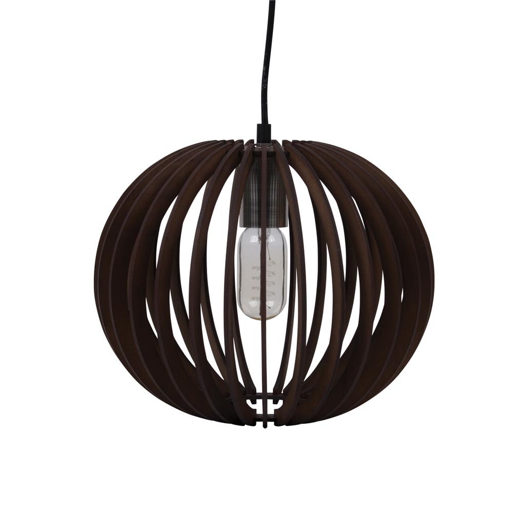 Domus PUFFIN-30 30cm Timber 1.5M Pendant 240V - E27